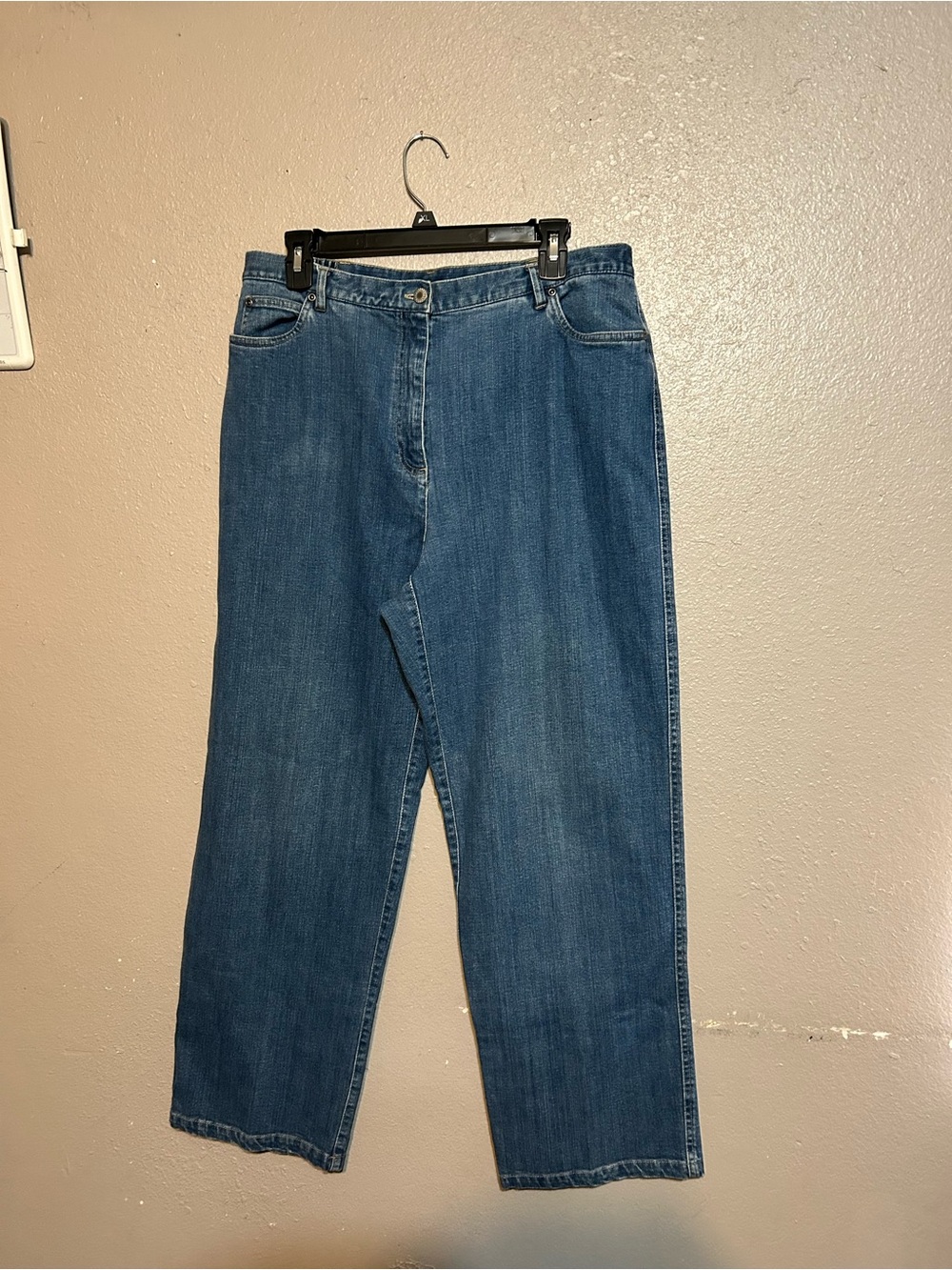 JM Collection Blue Wide-Leg Jeans